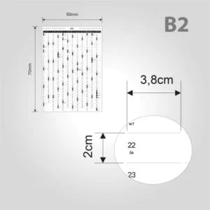 planer kalendarz ścienny z logo b2 pionowy papierowy